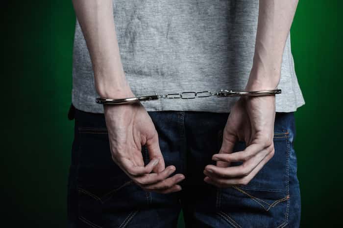 being arrested for drugs