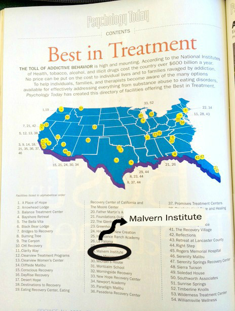malvern treatment centers in psychology today